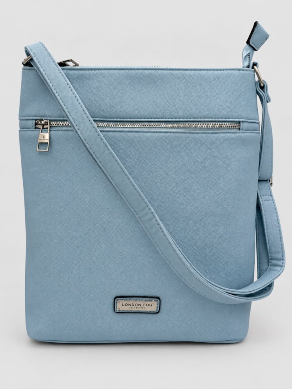 London Fog Lorraine Square Crossbody - Sky Blue